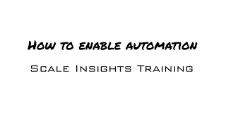 Step 1 of Setting Up Scale Insights (Do This Immediately) - Scale Insights Training