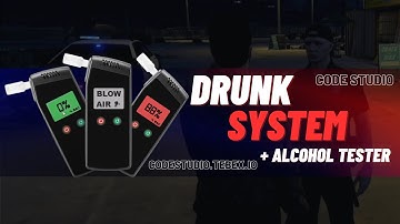 Fivem Drunk System + Alcohol Tester | Standalone #fivem #gta #script