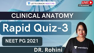 Rapid Quiz- 3  | Clinical Anatomy | NEET PG 2021 | Dr. Rohini screenshot 4