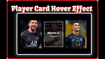 Elementor Player Card Hover Effect | WordPress Elementor Pro Tutorial | Elementor Tips and Tricks