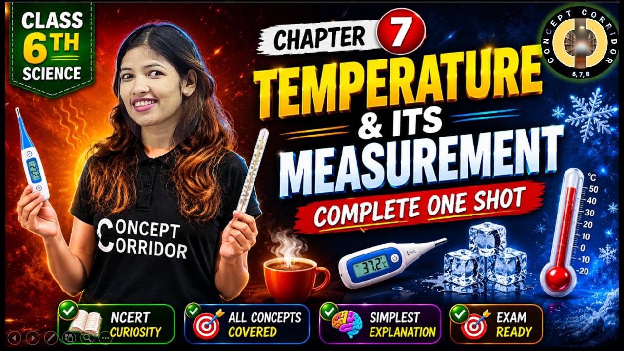 Temperature and Its Measurement | Chapter 7 Oneshot | Class 6 Science ...
