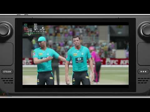 Cricket 22 Steam Deck Gameplay - BBL - Sydney Sixers vs Bribane Heat