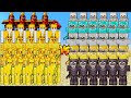 Gold Golem Army vs Skeleton Family | All Gold Golems and  All Skeletons Mobs - Fight Minecraft …