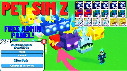 How i GOT ADMIN COMMANDS IN PET SIM Z!!!