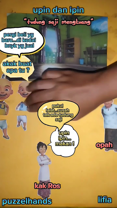 tudung saji mengkuang#upinipin#puzzelhands#shorts#viral#youtubepemula#handarts