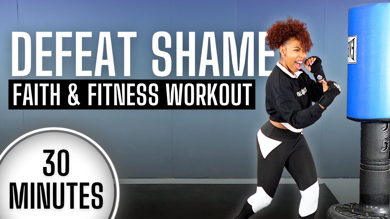 🥊 30-минутная тренировка на веру и фитнес | ПОБЕДА НАД СТЫДОМ | Бой с тенью + легкие гантели