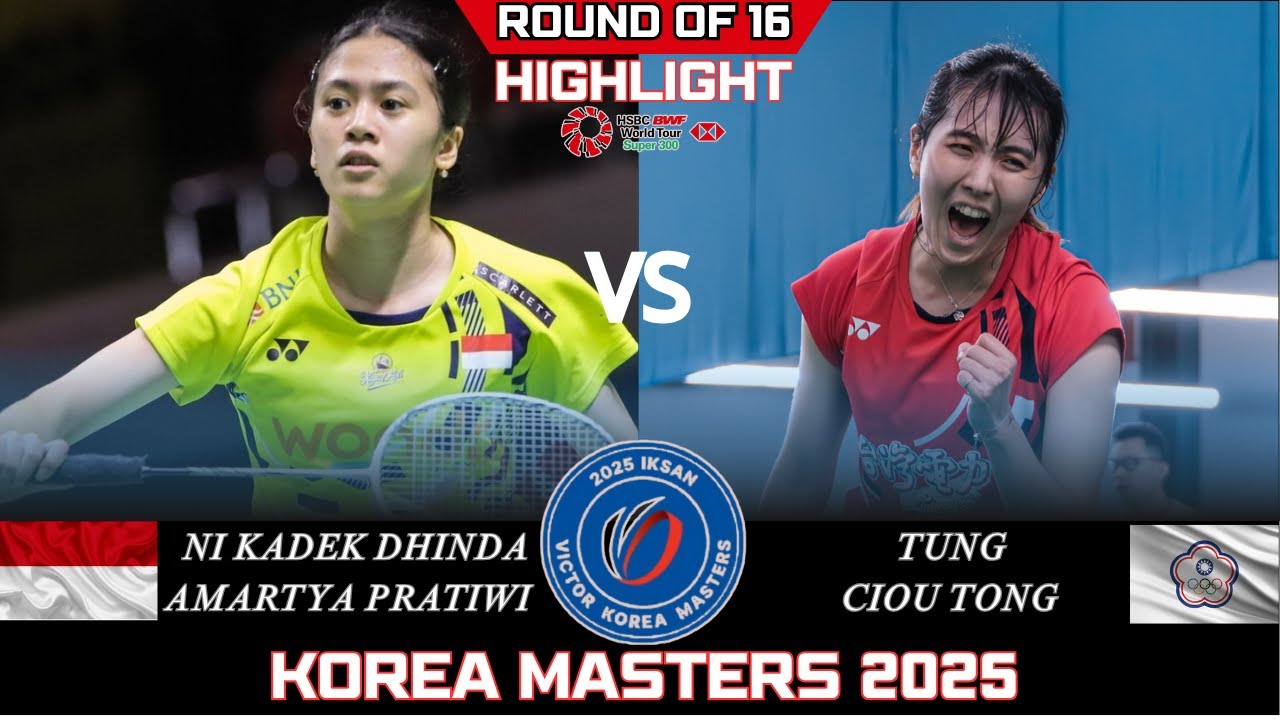 LUAR BIASA! Ni Kadek PRATIWI (INA) vs TUNG Ciou Tong (TPE)[WS]R16 | Korea Masters 2025 Badminton