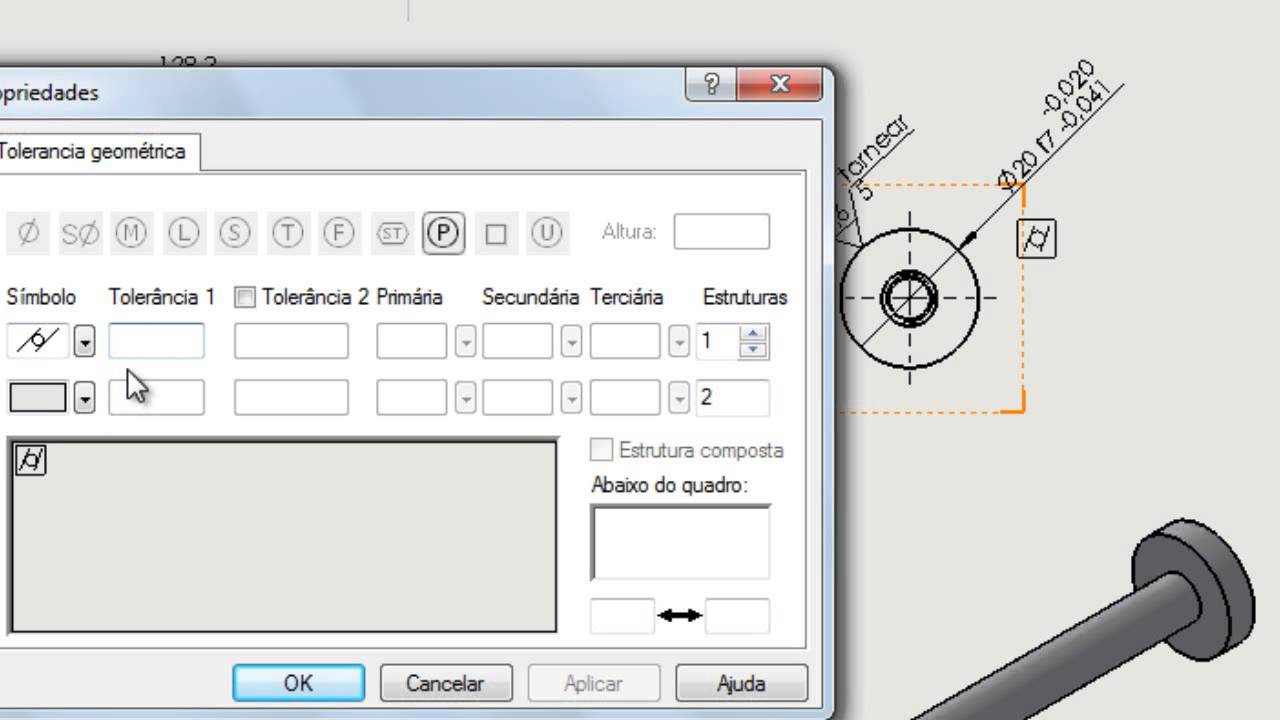 SolidWorks - Inserir tolerâncias geométricas - YouTube