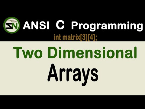 Two Dimensional Arrays in C Programming.