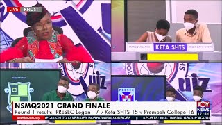 NSMQ2021 Grand Finale: PRESEC Legon vs Keta SHTS vs Prempeh College – Joy News (26-11-21)