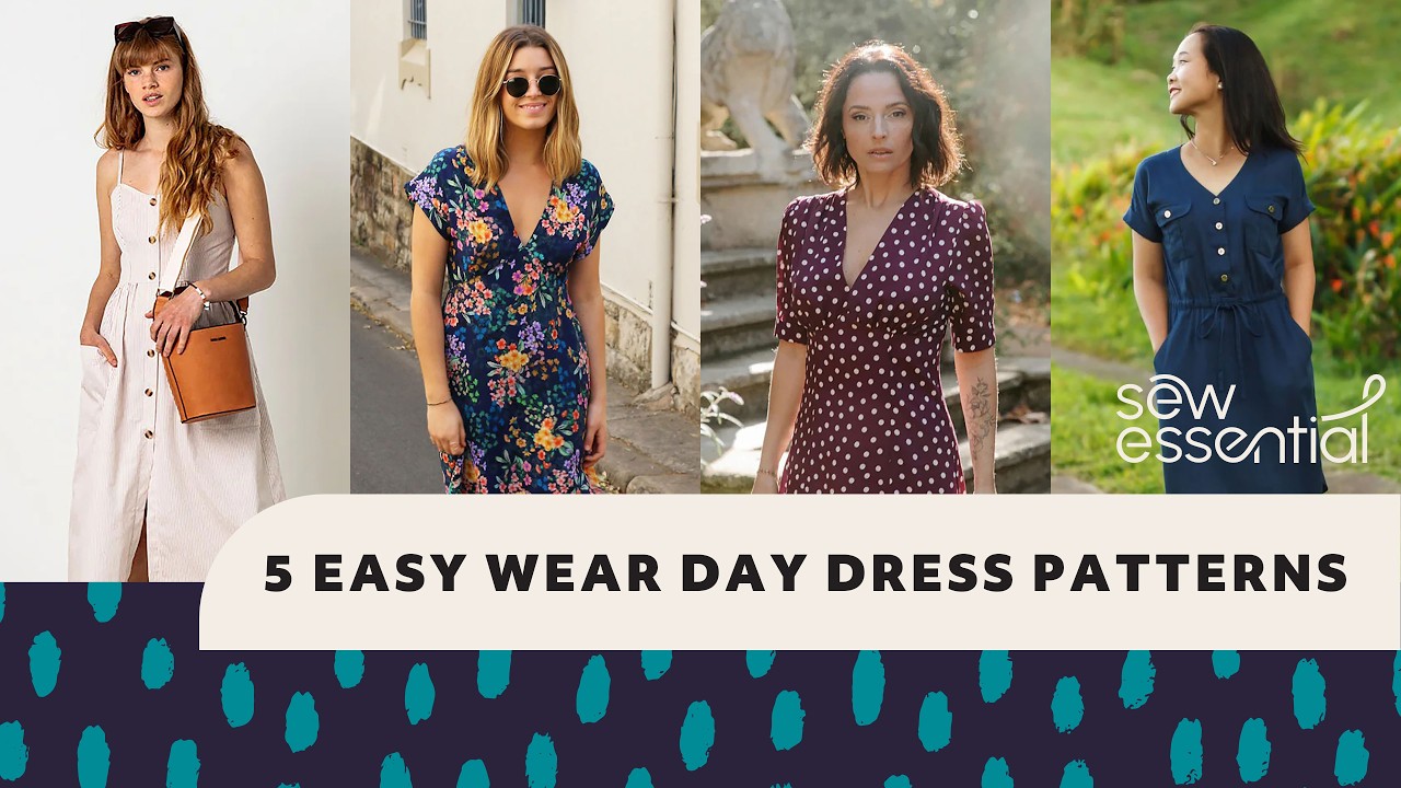 5 Easy Wear Day Dress Patterns I Want to Sew this Spring Summer - Plus Gorgeous Fabrics! 5 Easy Wear Day Dress Patterns I Want to Sew this Spring Summer - Plus Gorgeous Fabrics!