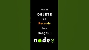 how to delete all records from mongodb using nodejs. #nodejs #mongodb #expressjs #mongodb