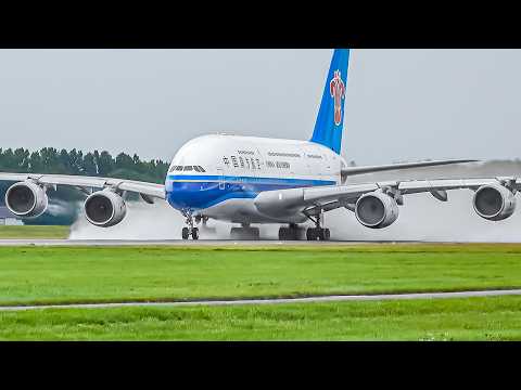 60 MINS of Plane Watching ✈️ A380 ONLY Compilation