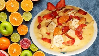 Milk and fruits  dessert recipe | Fruits custard | Healthy iftar recipes | healthy food by TI Timu 67 views 1 month ago 2 minutes, 20 seconds