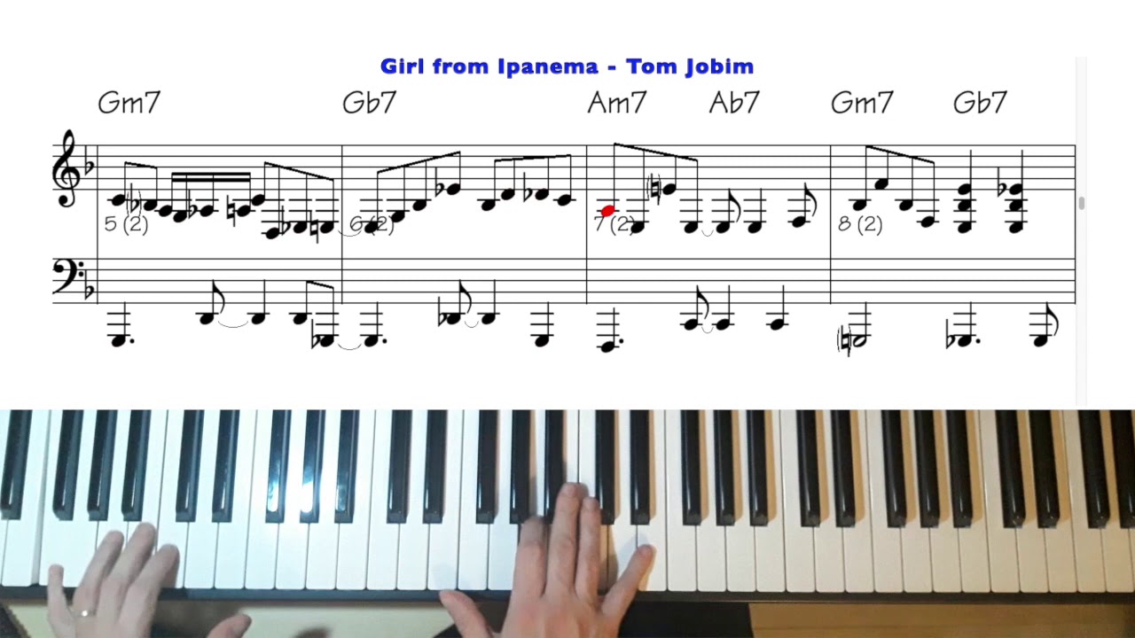 Garota de Ipanema (the girl from Ipanema) - with score