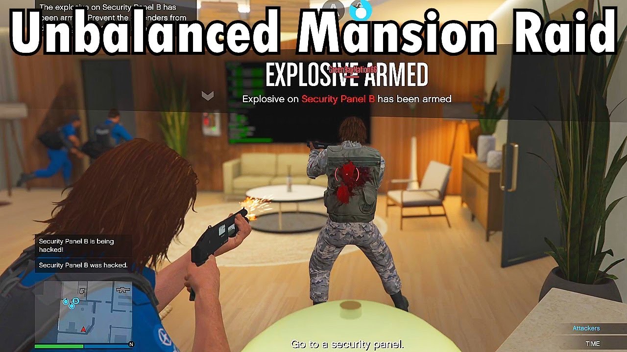 Playing The New Unfair Mansion Raid Mission In GTA 5 Online