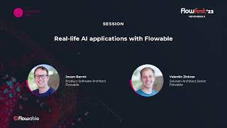 Real-life AI applications with Flowable | Joram Barrez & Valentin Zickner | FlowFest'23