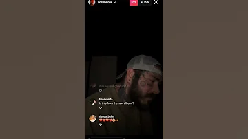 Wasting Angels - Post Malone (With The Kid LAROI) Instagram live