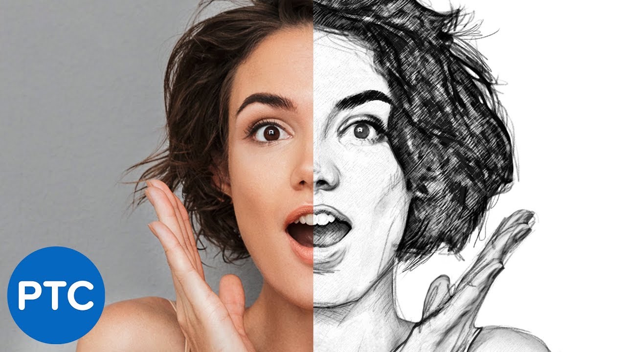 5 EASY Steps To Create A REALISTIC Line Drawing From A Photo In 5 EASY Steps To Create A REALISTIC Line Drawing From A Photo In