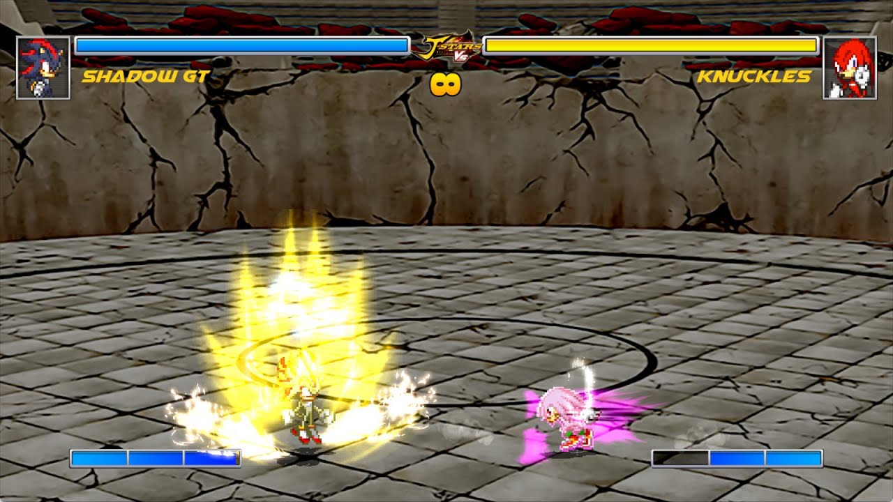 A CLIMACTIC END! Shadow VS Knuckles! | Sonic JUS Mugen