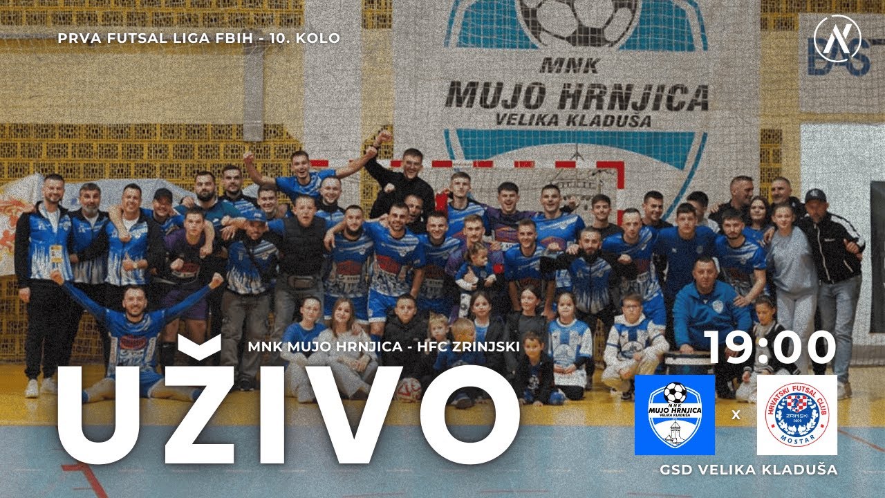10. kolo Prve futsal lige FBiH | MNK Mujo Hrnjica - HFC Zrinjski