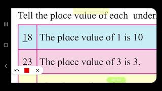 Std 2 Tell the place value of the underlined digit Std 2 Tell the place value of the underlined digit