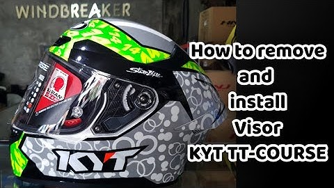 How to remove and install visor | KYT  TT- COURSE #kythelmet #helmet #toturial