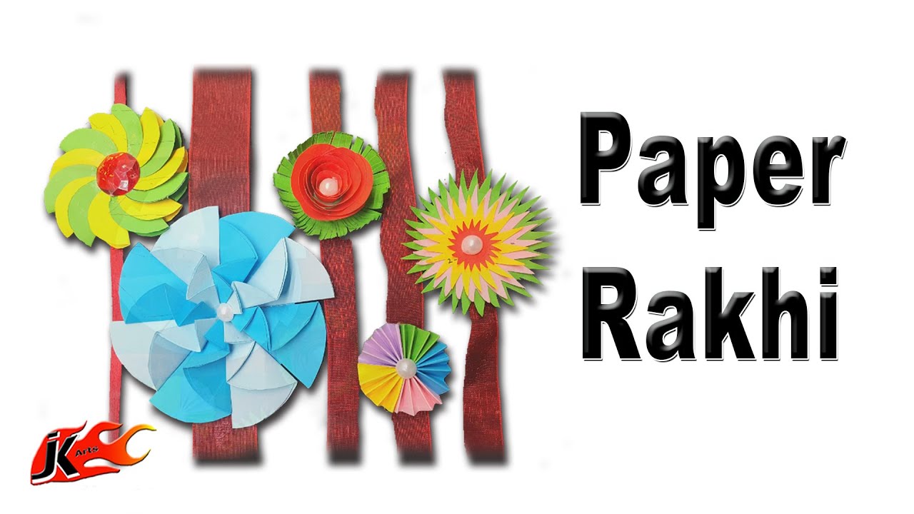 Easy Paper Raki Making 5 Amazing DIY Paper Rakhi making During Quarantine | घर पर राखी कैसे ...