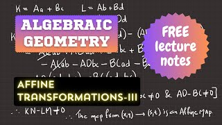 Affine Transformations - Problems and Homework | Introduction to Algebraic Geometry 8 | Neo Learning