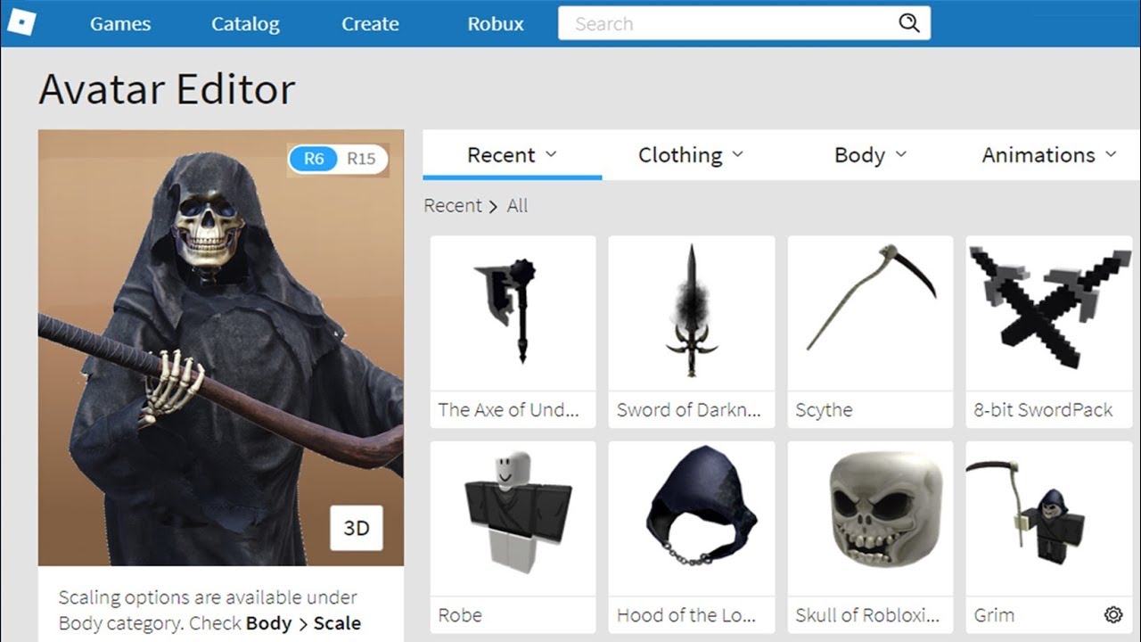 Making The Grim Reaper A Roblox Account Youtube - black robe roblox