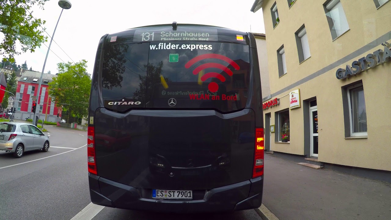 Esslingen am Neckar, bus line 122: Esslingen (N) ZOB/Bahnhof (S) - Flughafen/Messe (SAB) (S)