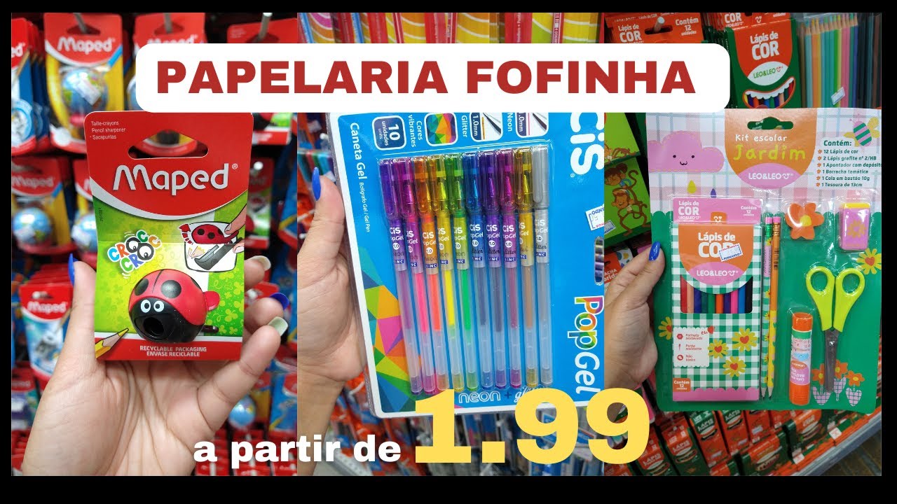 CHEGOU NOVIDADES DE PAPELARIA FOFINHA E MATERIAL ESCOLAR A PARTIR DE 1,99 NO ARMARINHOS FERNANDO