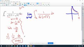 evaluating an improper integral that has a vertical asymptote