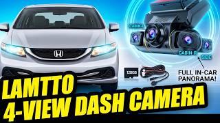 4 VIEWS - 360 Degree LAMTTO 4-channel 1080P Dash Camera for Cars and Trucks - UNBOX & INSTALL GUIDE