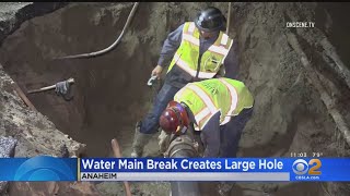 Noisy Repairs Continue On Anaheim Street After Water Main Break