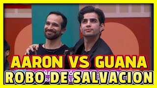 AARON ES EL RETADOR DE GUANA POR EL ROBO DE LA SALVACION EN LA CASA DE LOS FAMOSOS MEXICO 3