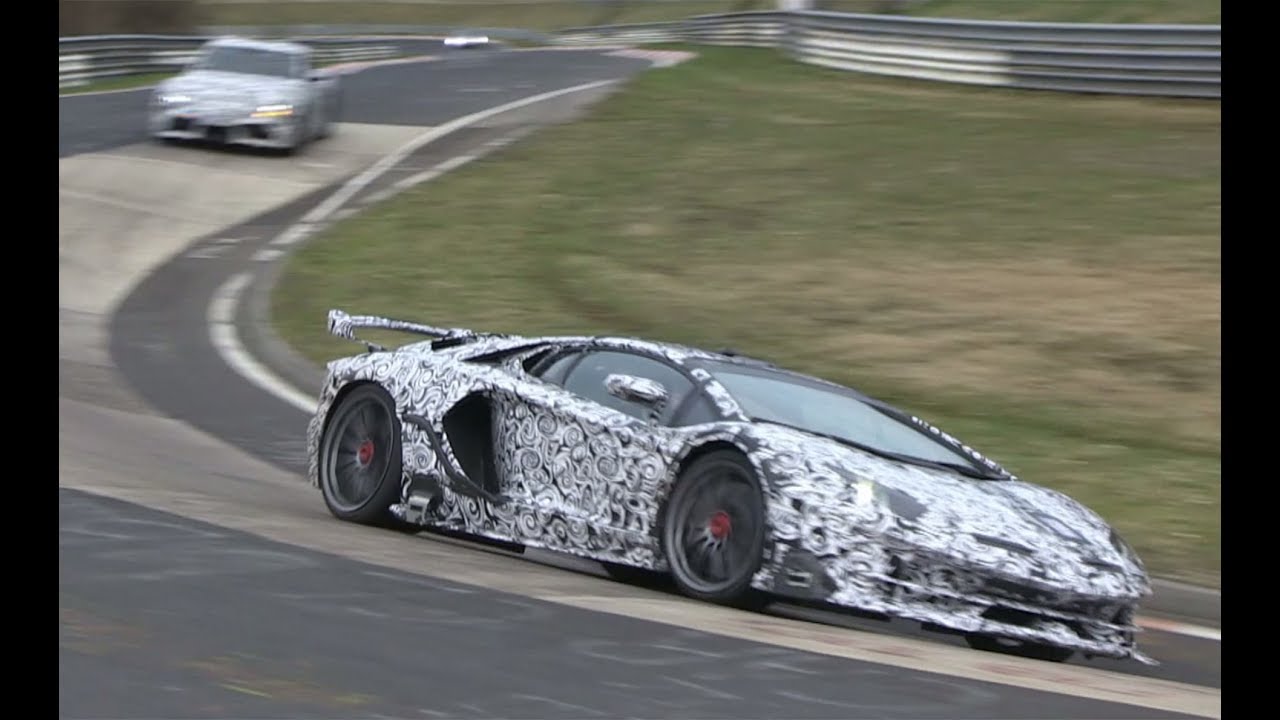 Duo De Lamborghini Aventador Sv Jota Sur Le Nurburgring Youtube