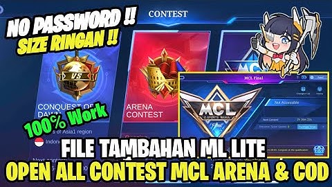 Data Open All Contest Mcl, Arena & COD Terbaru | Data Tambahan Mcl Terbaru Patch Novaria