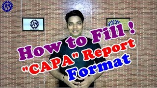 HOW TO FILL CAPA FORMAT !  ACTION PLAN FORMATS !! ASK MECHNOLOGY !!!