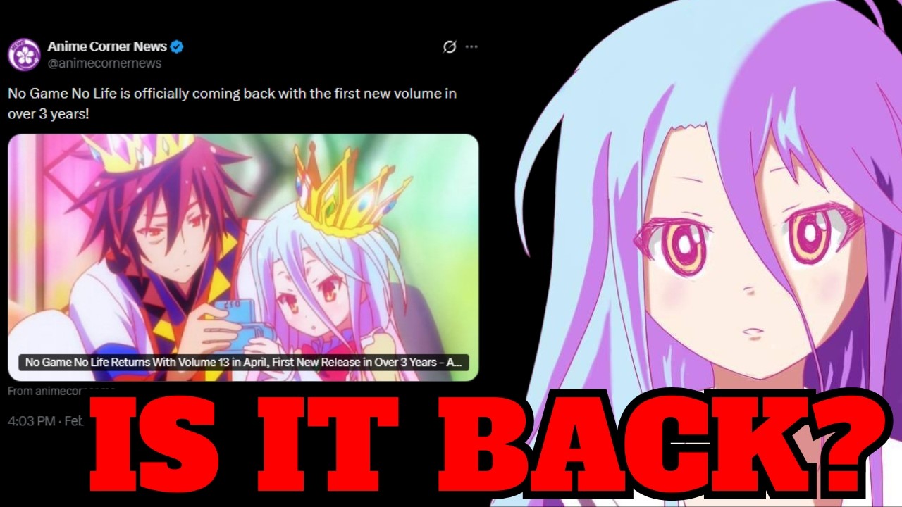 No Game No life Light Novel RETURNS! But what about the anime?
