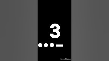 3 | MORSE CODE FOR THE NUMBER 3 | MORSE CODE INTERNATIONAL | LEARN MORSE CODE EASILY