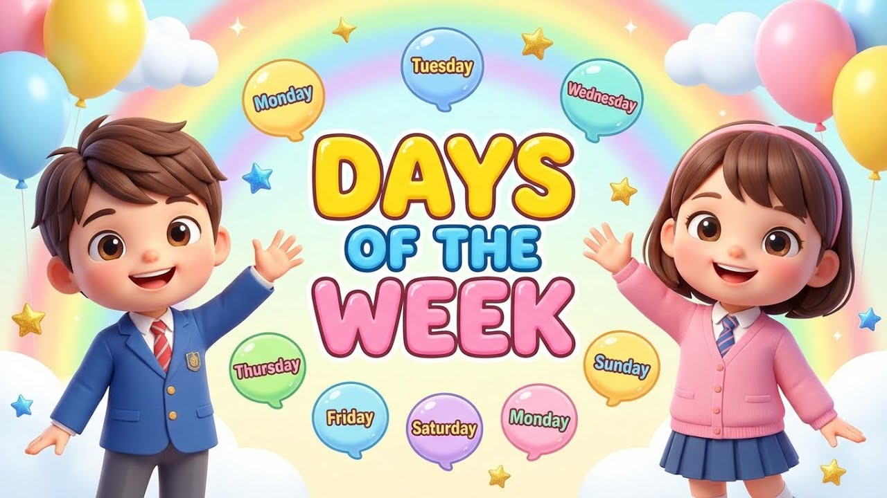 Days of the Week Song for Kids | Learn Monday to Sunday | Fun & Educational