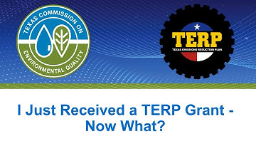 I Just Received a TERP Grant - Now What?
