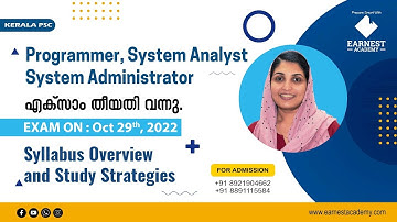 KERALA PSC | PROGRAMMER | SYSTEM ADMINISTRATOR | SYSTEM ANALYST | SYLLABUS AND STUDY STRATEGIES