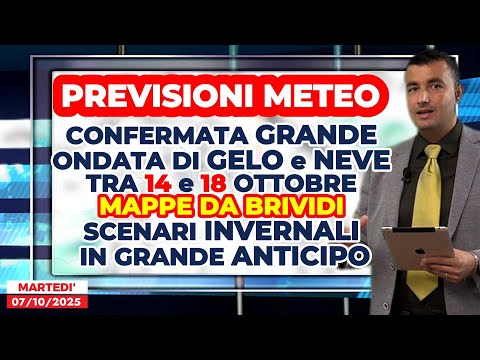 Previsioni Meteo, confermata grande ondata di GELO e NEVE tra 14 e 18 ottobre! Mappe da brividi!!!
