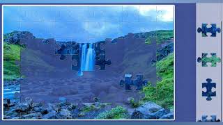 Rocky Waterfall//Ultimated jigsaw puzzles🧩🧩//jigsaw puzzles game🧩🧩//Game challenge//fun// screenshot 5