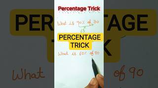Percentage trick | Maths Tricks #mathsmagic #fastcalculation #shorts