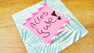 Geburtstags Karte im Sommer Look | Tolle Party Überraschung selber basteln | Geschenk Idee