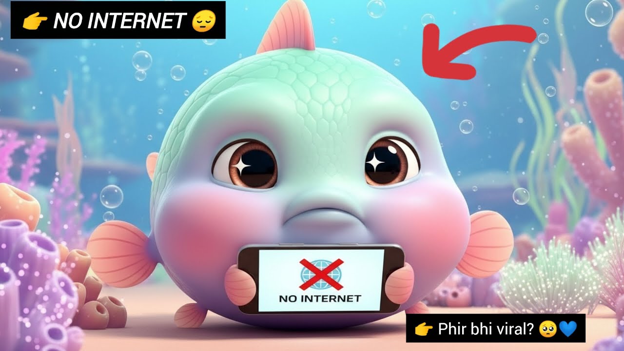No Internet 😔 | Phir Bhi Viral Hui NIRA 🐟 | Cute Funny Fish Story 