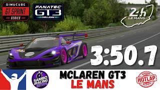 iRacing McLaren GT3 Le Mans Guide 3:50.7 McLaren 720S GT3 Le Mans Track Guide